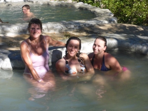 Everyone needs a little natural hot springs after a hard day of fun!!